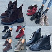 Зима / демі черевики натуральна замша, шкіра! швидка відправка!