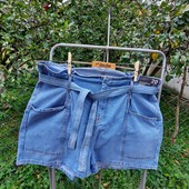 Шикарні, джинсові шорти з пояском, Нові, батал ❤️ Високі 