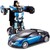 Акция Машинка трансформер Bugatti Robot car с пультом Большая 1:12, 33см - Фото №3