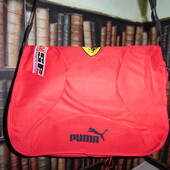 Красная спортивная сумка Puma, можно под ноутбук, читайте