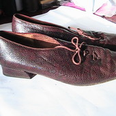 отличные кожаные туфли 7(40-41) Gabor Австрия стельки 26,5 см