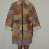 одежда для девочки дубленка легкая отличное состояние 5/7 лет