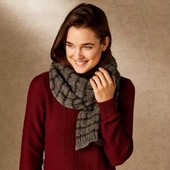 Теплый вязаный шарф 170х30 см, Германия