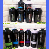 Шейкер для спорта Красный 500мл + 2 доп.контейнера