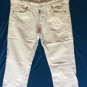 Белые удлиннённые джинсовые шорты М/29 98/2% коттон/эластан