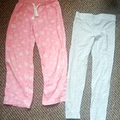 2 піжамні штани для дівчинки 4-5-6 років