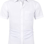 мужская классическая рубашка с коротким рукавом J.Ver