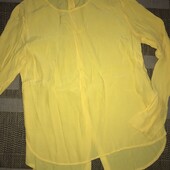 Класна шифонова блуза з подовженою спинкою Н&М розмір ХС