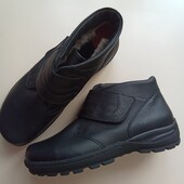 Фирменные новые мужские ботинки из натуральной кожи с ортопедической стелькой р.44.