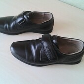 Кожаные туфли для мальчика черные, р. 30 - 20 см