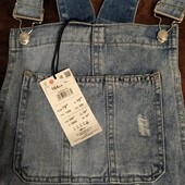 Комбинезон.джинс. размер 110,116(голубой)