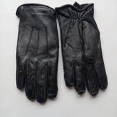 Next. Кожаные перчатки с утеплителем. М размер.