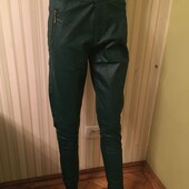 стильні зелені джинси під шкіруТурція_р. 46
