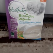 Каша dolce baby biologico. Рисовая. 200 грм. Италия. С 4 месяцев.