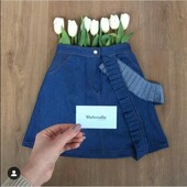 Новая джинсовая юбка украинского бренда WeAnnabе р.XS. Есть замеры