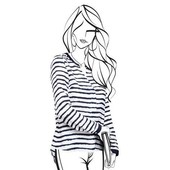 Блузка свободного силуэта со стильным графическим принтом от Tchibo, 36 евро=44