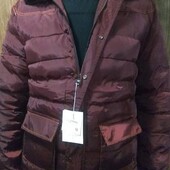 Мужская демисезонная куртка юниор - цвет бордо.Размер L.