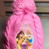 ❤️ Теплая (на флисе) шапочка Princess Disney в идеале, на девочку 3-5 лет