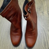 Кожаные осенние ботинки, стелька 23,5 см. Фирма Minelli.