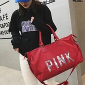 Сумка женская PINK. Женская вместительная спортивная сумка