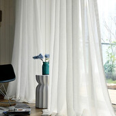 комплект: элегантные полупрозрачные шторы