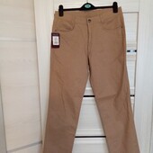 Брендовые новые коттоновые мужские брюки-джинсы р.32L.
