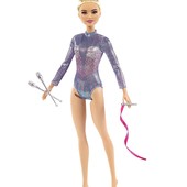 Барбі гімнастка оригінал від Маттел. Барби гимнастка. Barbie rhythmic gymnast blonde doll