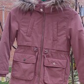 Дитяча зимова куртка-парка для дівчинки від фірми H&M. 122