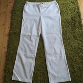 Белые льяные брюки