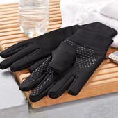 ♕ Теплі антиковзні сенсорні рукавички з просоченням ecorepel® від Tchibo (Німеччина), розмір: 7,5