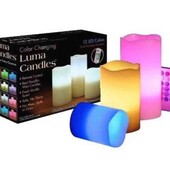Світлодіодні свічки набір з 3 шт Luma Candles Color Changingна батарейках