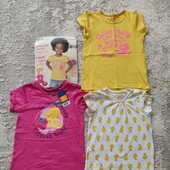 Якісні, яскраві футболки на дівчинку Lupilu 110-116, 4-6, більшомірять, буде на 122