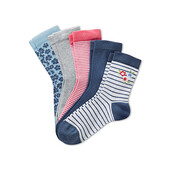 ♕Лот 1 пара♕ Для дівчинки-яскраві бавовняні шкарпетки від tcm Tchibo (Німеччина), розміри: 23-26