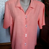 Женская рубашка абрикосового цвета City life, Англия, размер-L