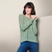 Стильний і якісний в'язаний светр з меланжової пряжі Tchibo(Германия), р. наши: 50-52 (44 евро)