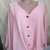 Ніжна, пудрова блуза батал! Розмір 20(60-64)