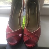 Туфли красные размер 41 (26 см по стельке)