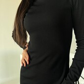 Базова сукня в рубчик 42-46 чорна