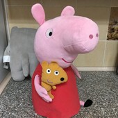 Велика свинка Пеппа із іграшкою загальна висота 50см. Фірма Ty
