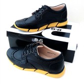 Стильные туфли броги B&G 32, 33, 34, 35 размеры