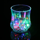 Стакан, диско стакан с подсветкой светящийся suroz Inductive rainbow color cup Led в упаковке