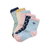 ♕Лот 2 пари♕ Для дівчинки-яскраві бавовняні шкарпетки від tcm Tchibo(Німеччина), розміри: 23-26,мікс