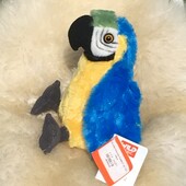 Реалістичний плюшевий папуга ара ,Wild Republic Parrot - mini macaw parrot , 20см.