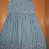 Распродажа Платье-сарафан на 5-6лет, на рост 116 с вышивкой