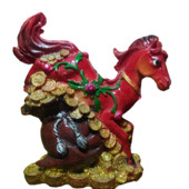 Статуетка, скарбничка Кінь на мішку з монетами