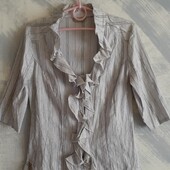 Блуза,блузка,рубашка,качество, бренд, хлопок,р.12.