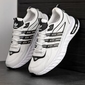Чоловiчi фiрмовi кросівки Adidas Адидас білого кольору розмiри 40-43, код 086890