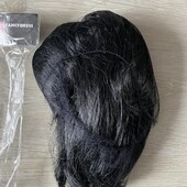 Чёрный парик короткая прическа