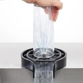 Ополіскувач для склянок чашок кухоль келихів ринзер колір чорний