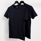 Базова футболка з бавовни, чорна,унісекс, розмір 2XL